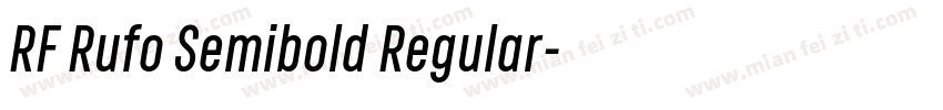 RF Rufo Semibold Regular字体转换